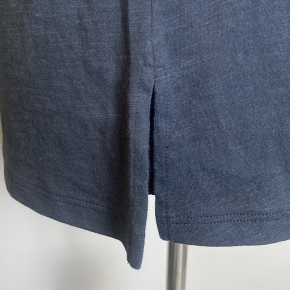 Theory Kavasi Black Sea Slub Tank Top 100% Cotton Sz L NWT - Picture 9 of 9